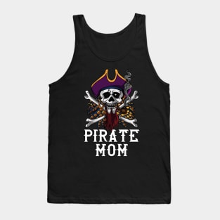 Pirate Mom Skull Crossbones Tank Top